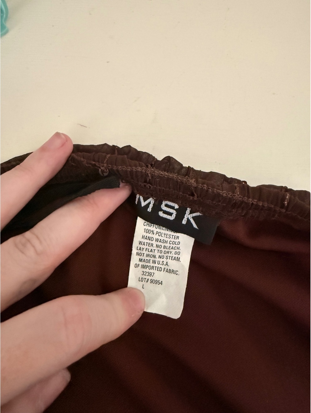 Y2K brown lace sequin maxi skirt - Gypsy, fairy core - Picture 7 of 7